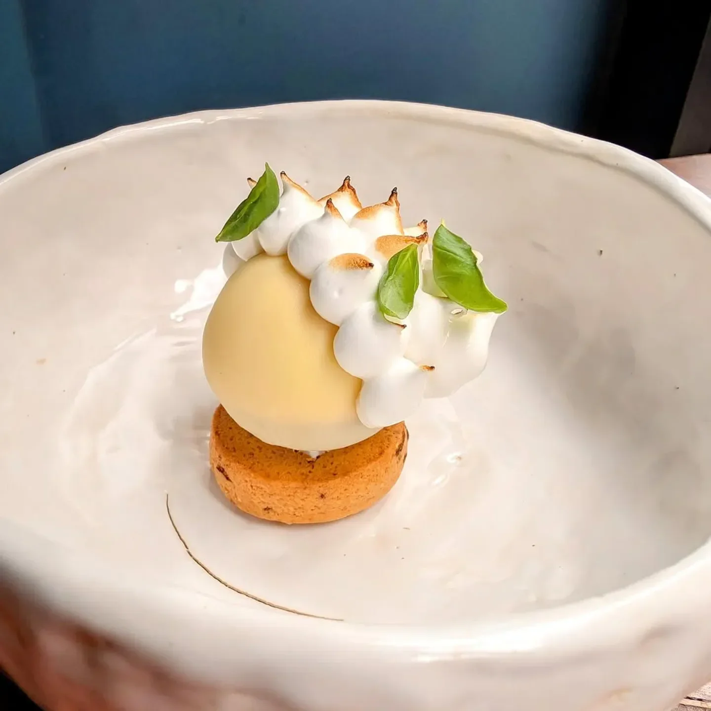 Delectable dessert at Accents Table Bourse in Paris, a culinary delight.