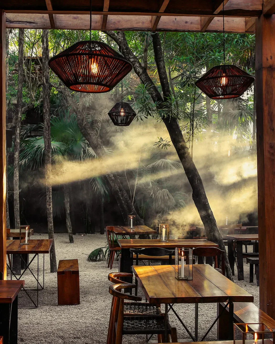 ARCA restaurant in Tulum with a cozy ambiance and outdoor seating.