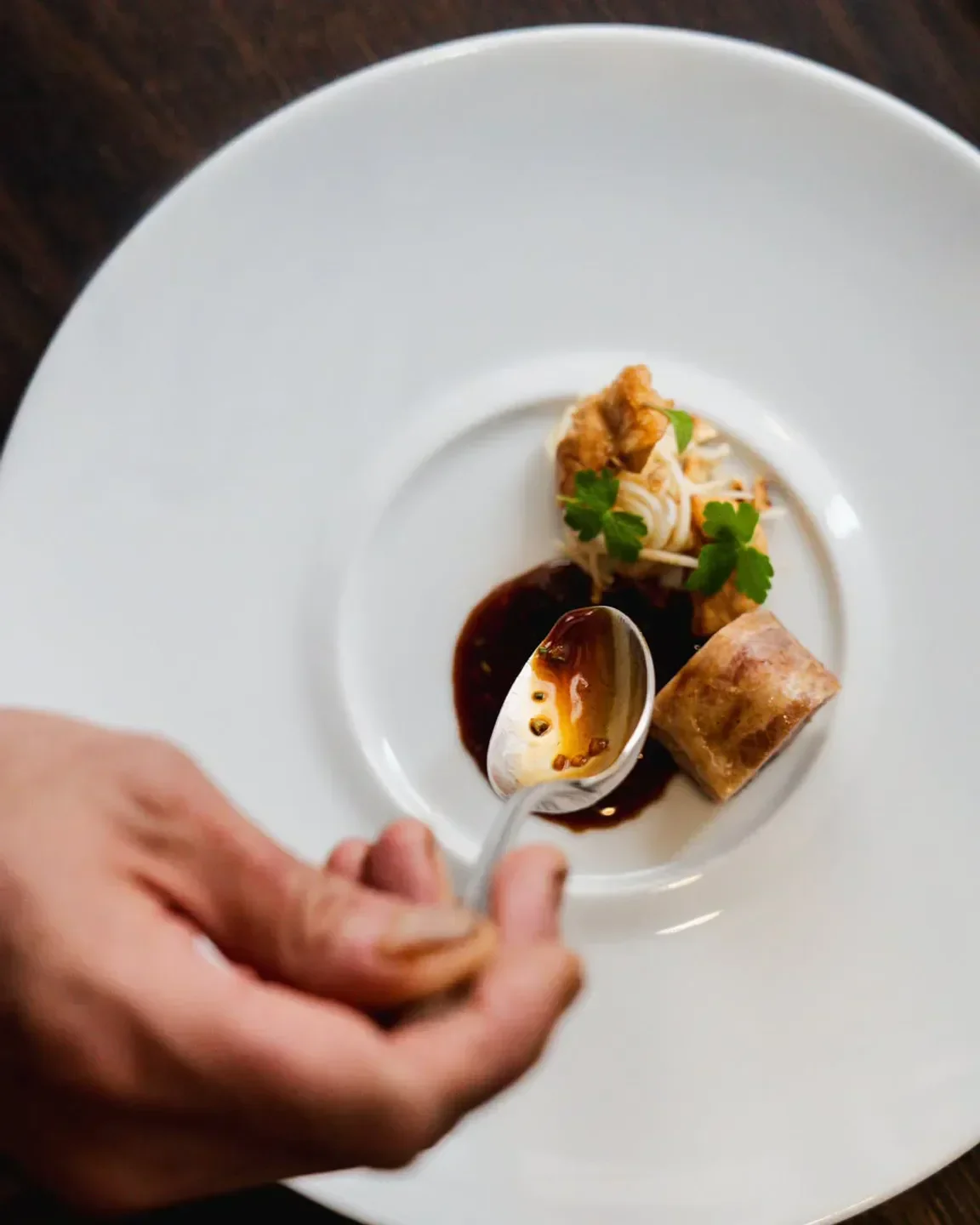 Delectable dish at Automne restaurant in Paris, featuring artful plating and presentation.