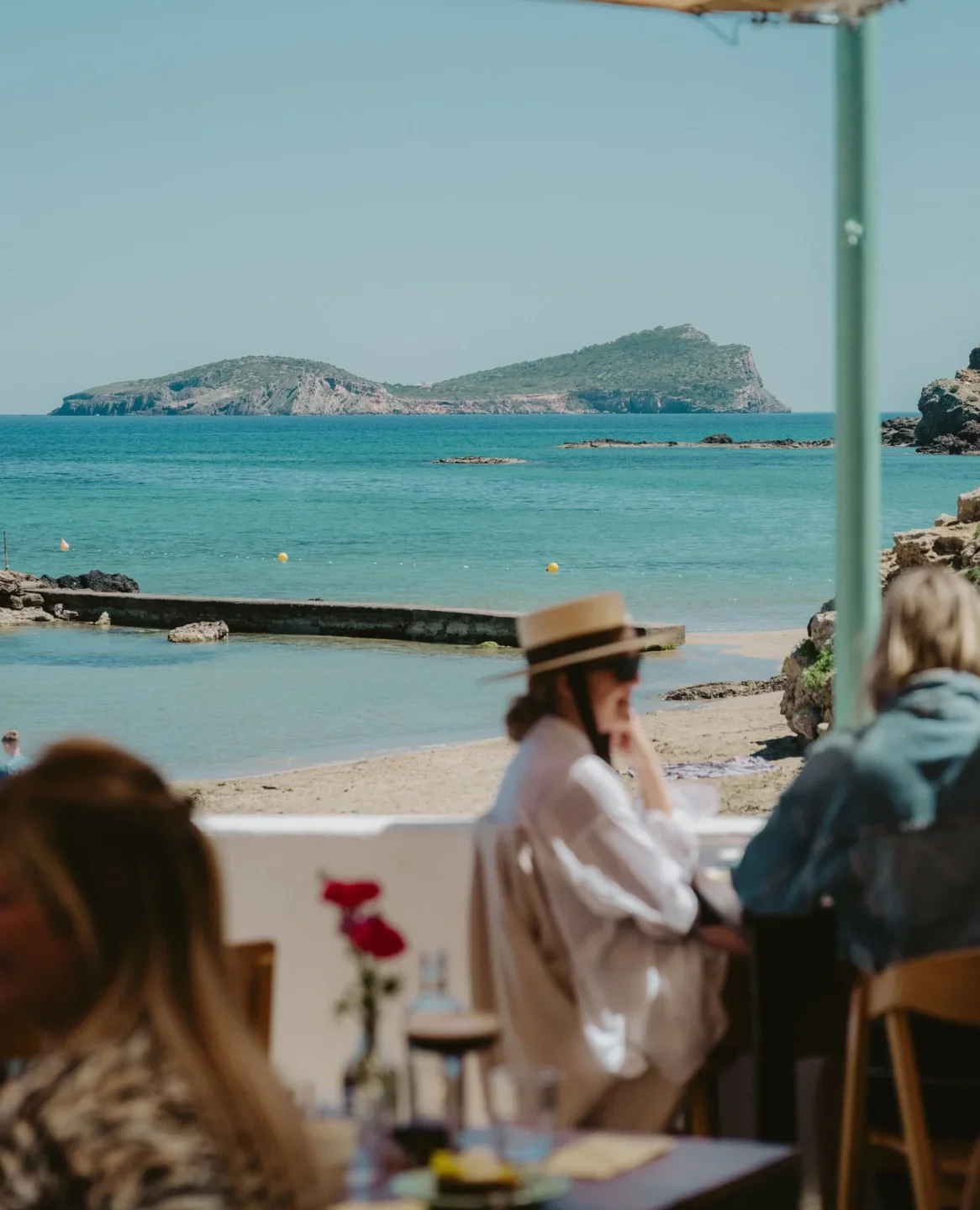 Nudo restaurant offers stunning seaside views of islands and turquoise waters in the city.