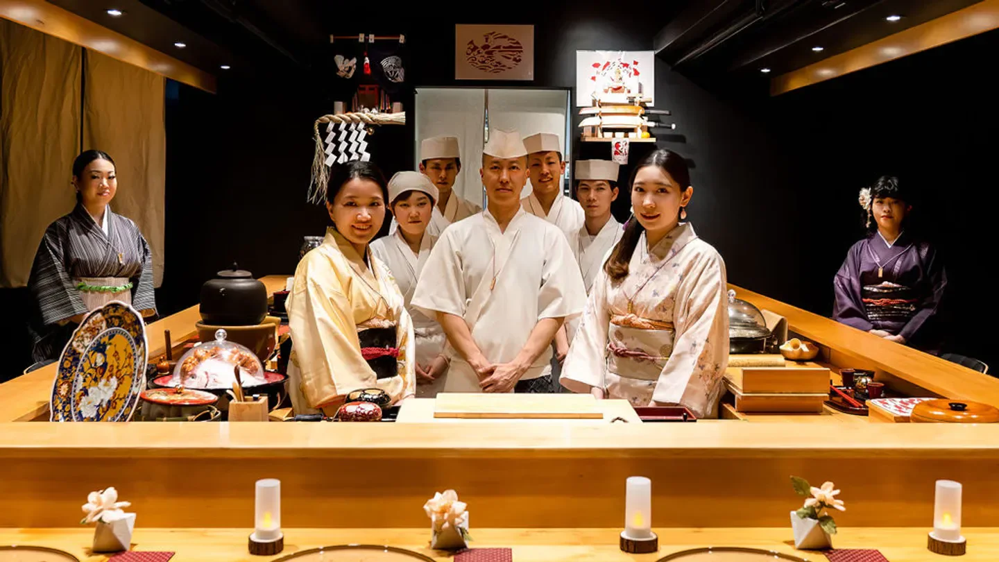 Okeya Kyujiro - Vancouver staff and interior, a fine dining restaurant in Vancouver.