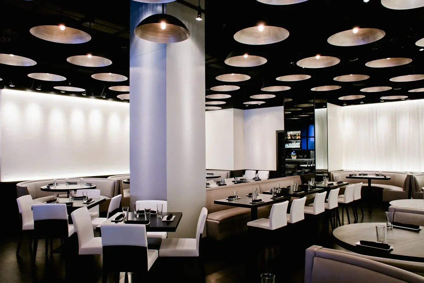Stylish interior of RPM Italian - Chicago restaurant, with modern design and chic ambiance in Chicago.