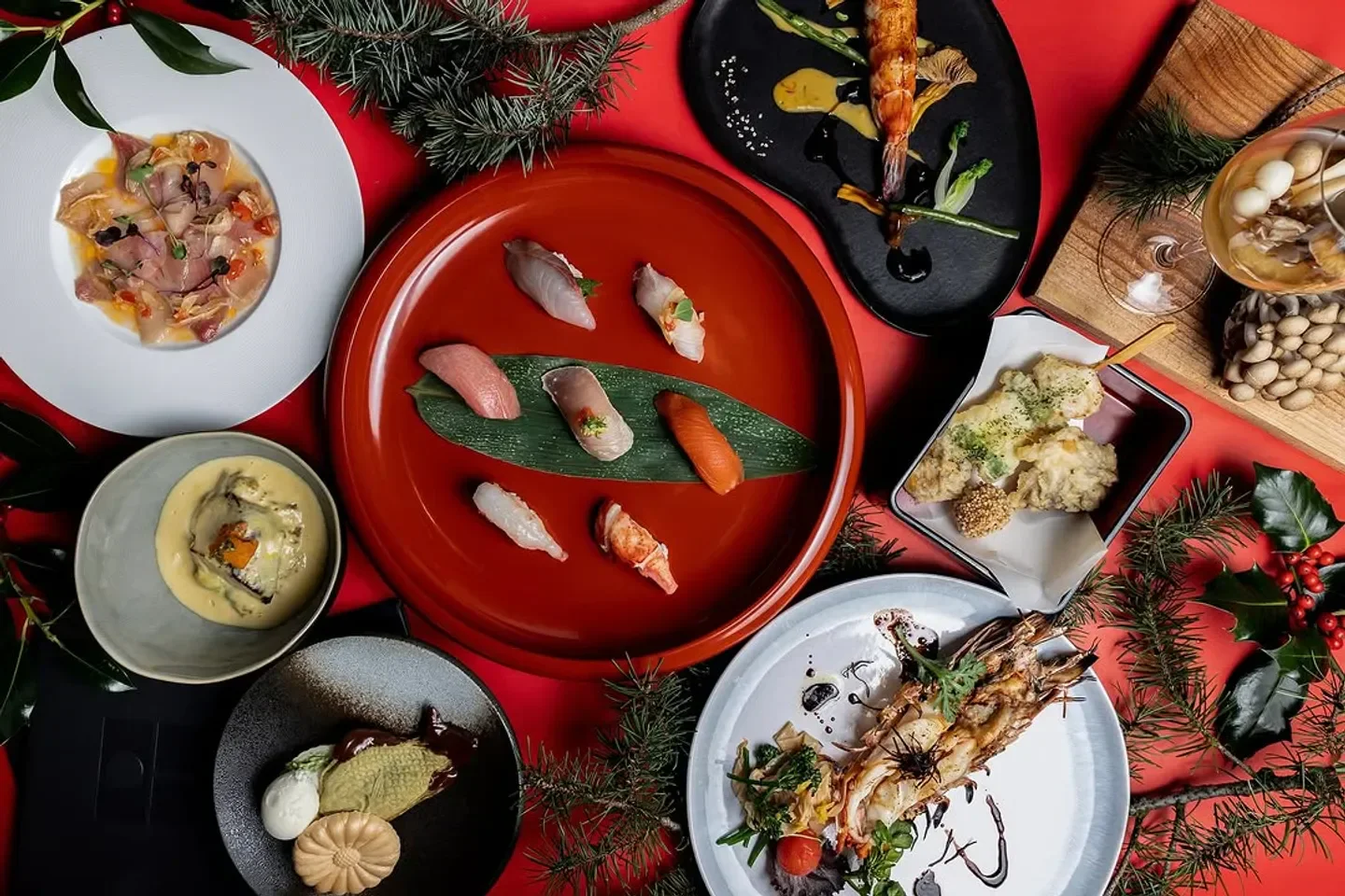 Delicious sushi and dishes from Tojo's in Vancouver, perfect for a celebratory meal.