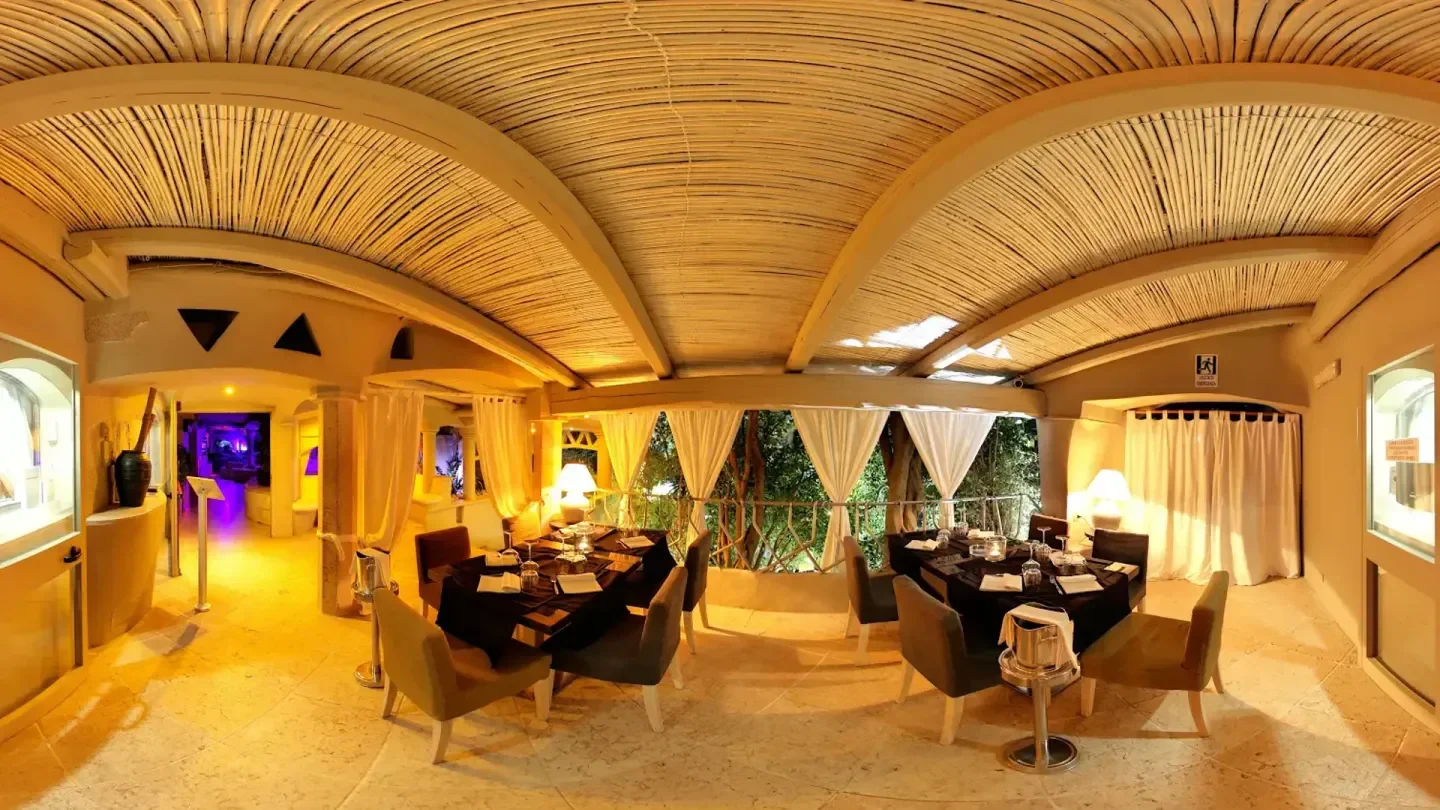 Interior view of Toy Room nightclub in Porto Cervo, featuring stylish seating and design.